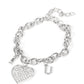 Declaration of Love - White - Paparazzi Bracelet Image