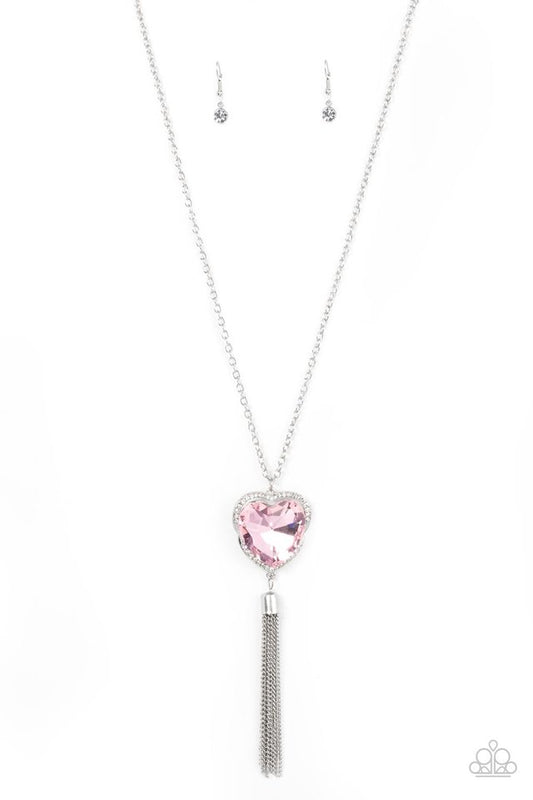 Finding My Forever - Pink - Paparazzi Necklace Image