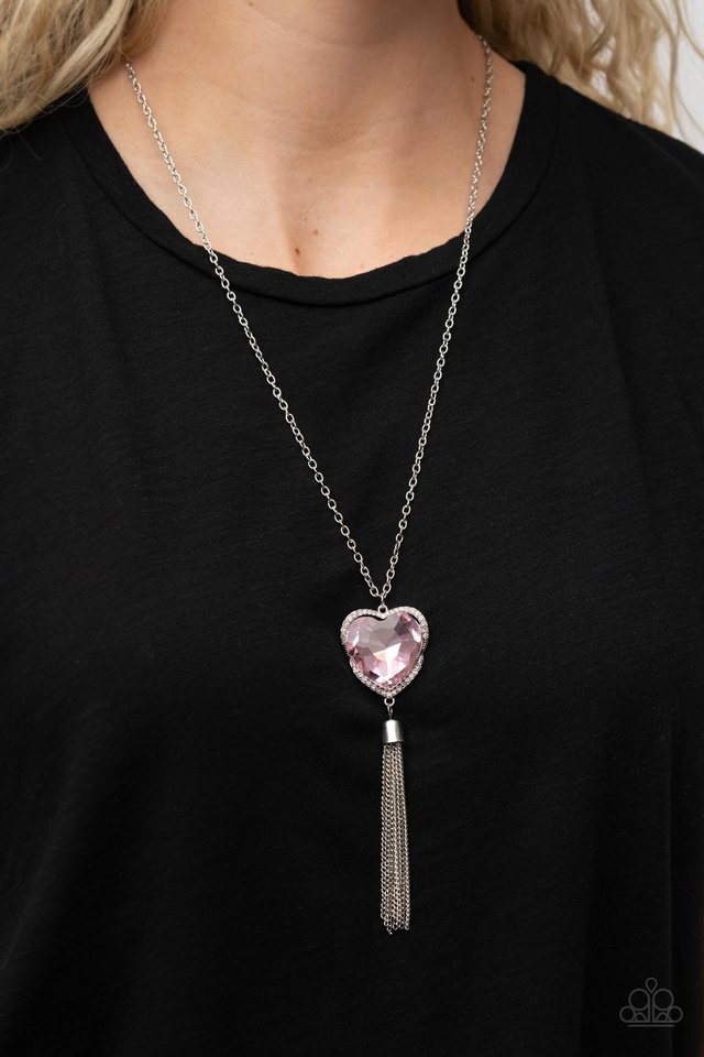Finding My Forever - Pink - Paparazzi Necklace Image