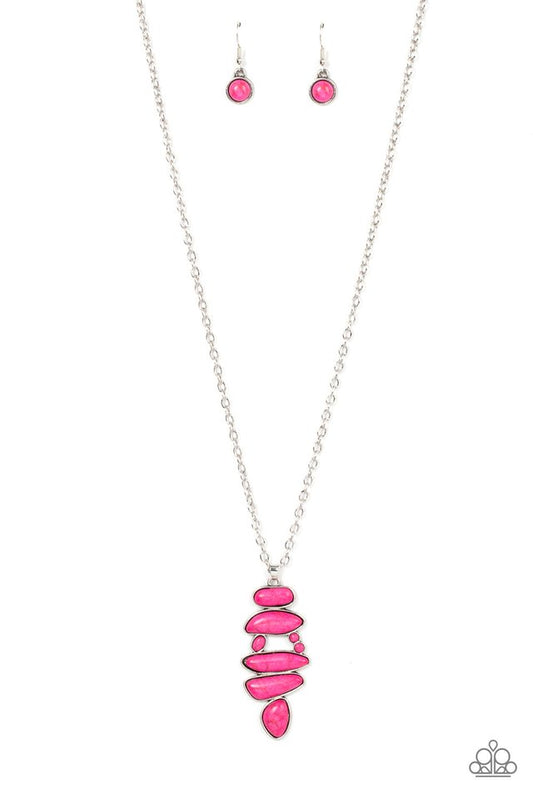 Mojave Mountaineer - Pink - Paparazzi Necklace Image