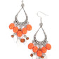 Adobe Air - Orange - Paparazzi Earring Image