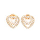 Ever Enamored - Gold - Paparazzi Earring Image