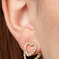 Ever Enamored - Gold - Paparazzi Earring Image