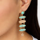 Rustic Reverie - Blue - Paparazzi Earring Image