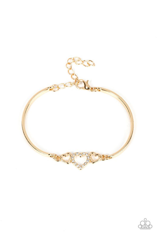 Cupids Confessions - Gold - Paparazzi Bracelet Image