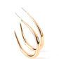 CURVE Your Appetite - Gold - Paparazzi Earring Image