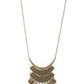 Under the EMPRESS-ion - Brass - Paparazzi Necklace Image