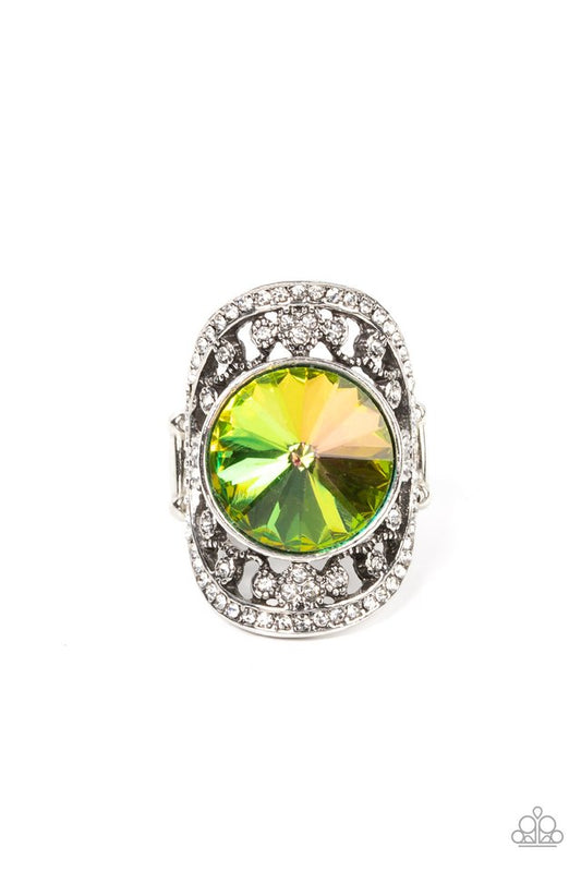 Galactic Garden - Green - Paparazzi Ring Image