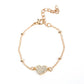 Heartachingly Adorable - Gold - Paparazzi Bracelet Image
