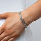 Sideswiping Shimmer - Silver - Paparazzi Bracelet Image