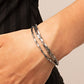 ​Block Bash - Silver - Paparazzi Bracelet Image