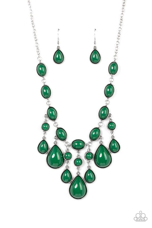 Mediterranean Mystery - Green - Paparazzi Necklace Image