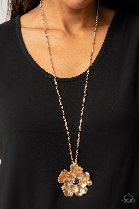 ​Homegrown Glamour - Gold - Paparazzi Necklace Image