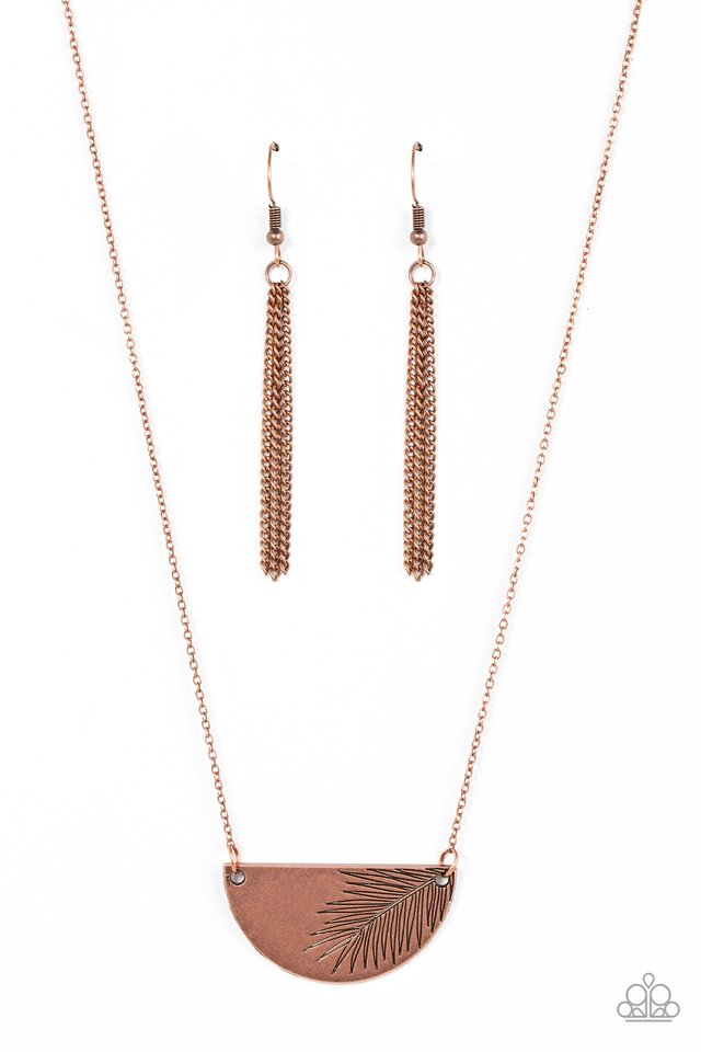 ​Cool, PALM, and Collected - Copper - Paparazzi Necklace Image