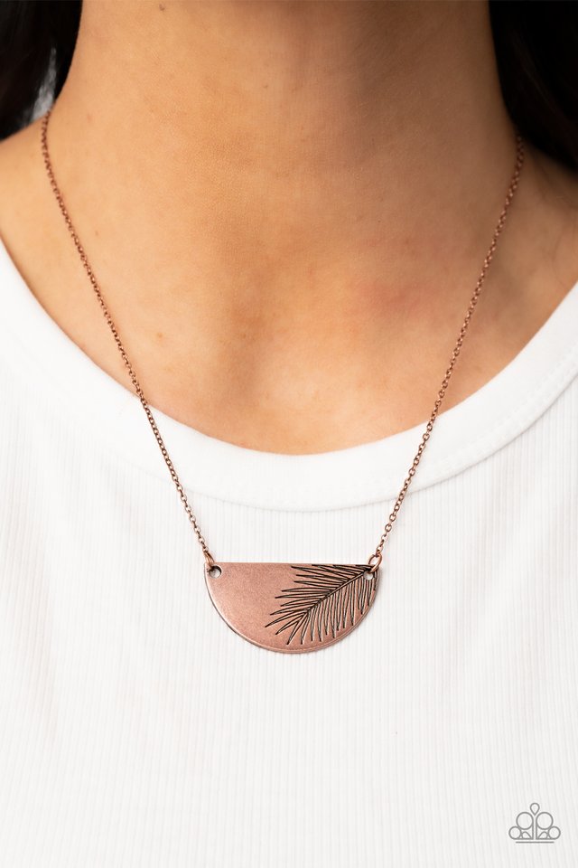 ​Cool, PALM, and Collected - Copper - Paparazzi Necklace Image