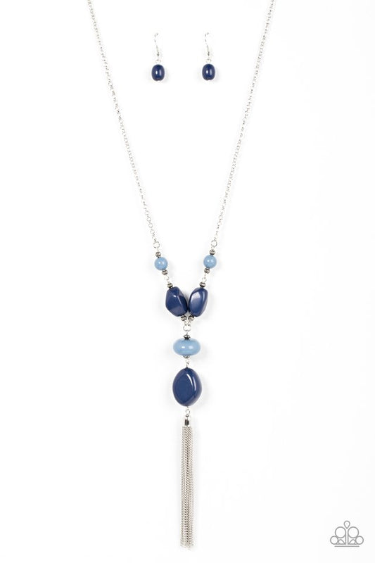 Heavenly Harmony - Blue - Paparazzi Necklace Image