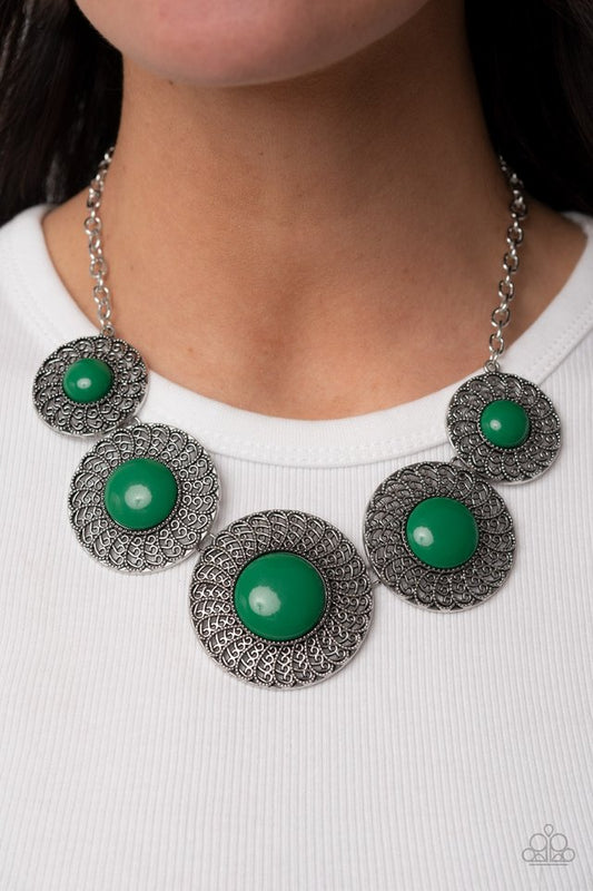 ​Detail Orientated - Green - Paparazzi Necklace Image