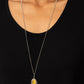 Pure QUILL-Power - Yellow - Paparazzi Necklace Image