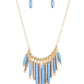 Bohemian Breeze - Blue - Paparazzi Necklace Image