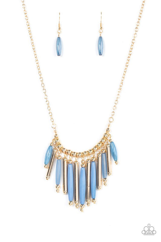 Bohemian Breeze - Blue - Paparazzi Necklace Image