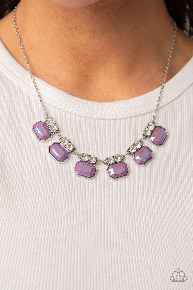 Interstellar Inspiration - Purple - Paparazzi Necklace Image