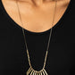 Rustic Hot Rod - Brass - Paparazzi Necklace Image