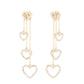 Falling In Love - Gold - Paparazzi Earring Image