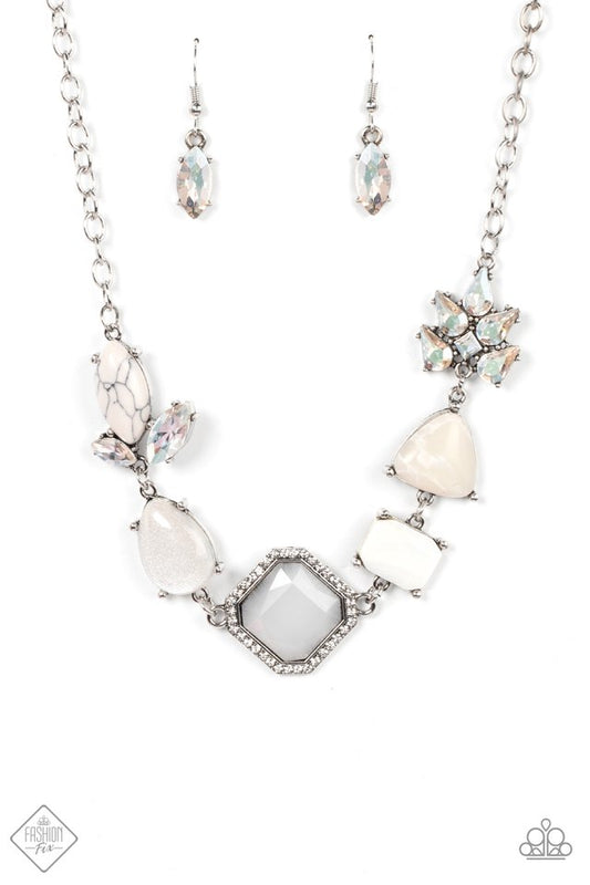 Eco Enchantment - White - Paparazzi Necklace Image