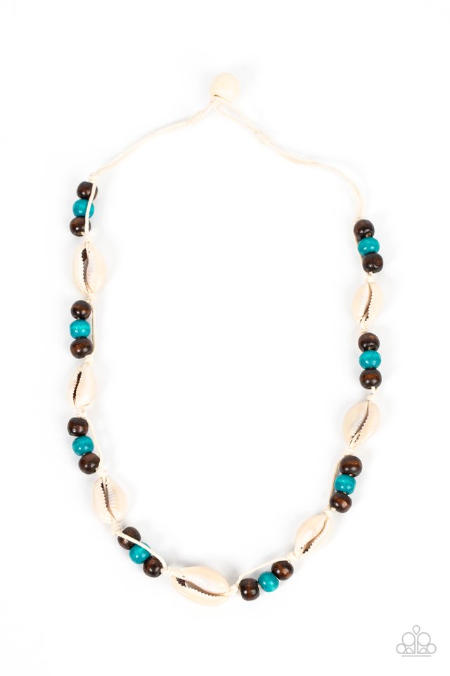 Bermuda Beachcomber - Blue - Paparazzi Necklace Image