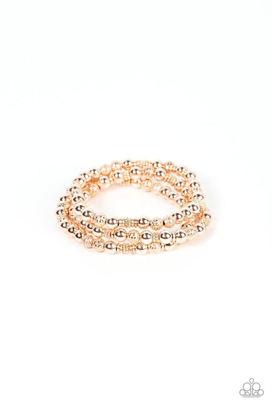 Boundless Boundaries - Rose Gold - Paparazzi Bracelet Image