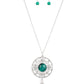 Celestial Compass - Green - Paparazzi Necklace Image