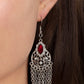 Pressed for CHIME - Red - Paparazzi Earring Image