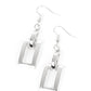 Blazing Buckles - Silver - Paparazzi Earring Image