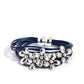 Here Comes the BLOOM - Blue - Paparazzi Bracelet Image