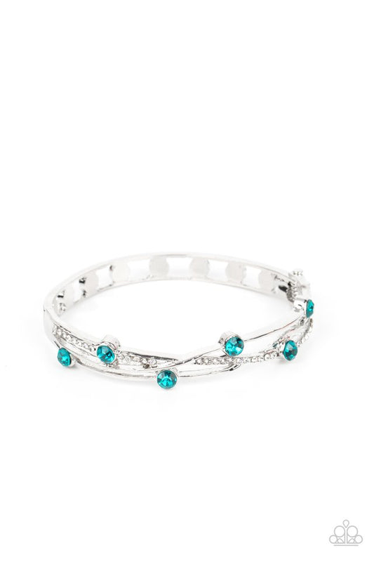 Slammin Sparkle - Blue - Paparazzi Bracelet Image