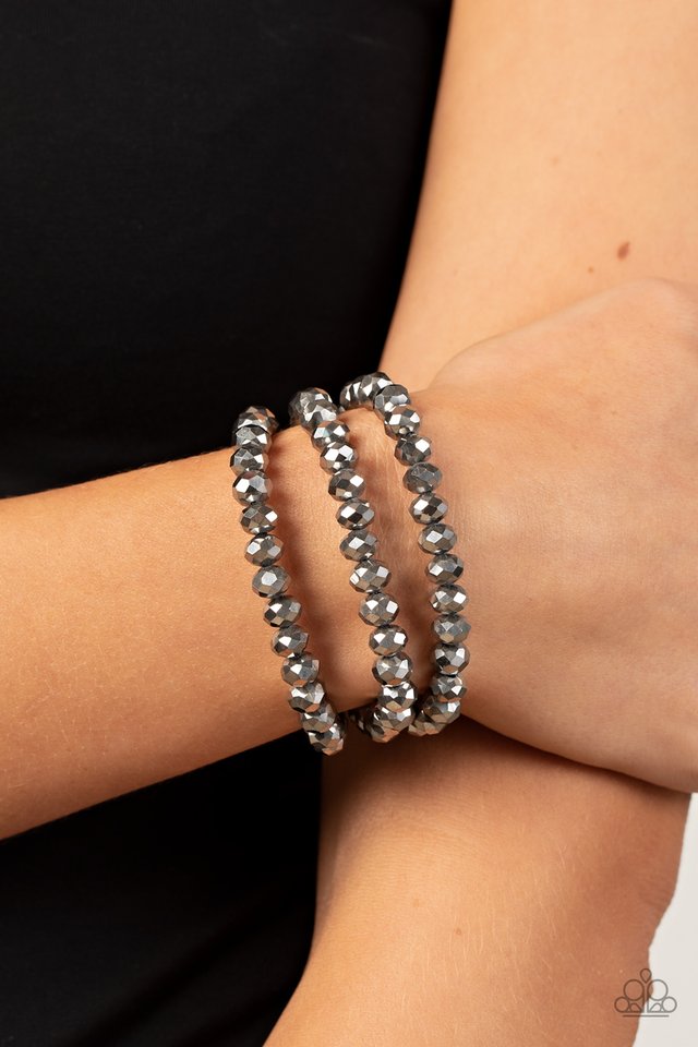 Supernova Sultry - Silver - Paparazzi Bracelet Image