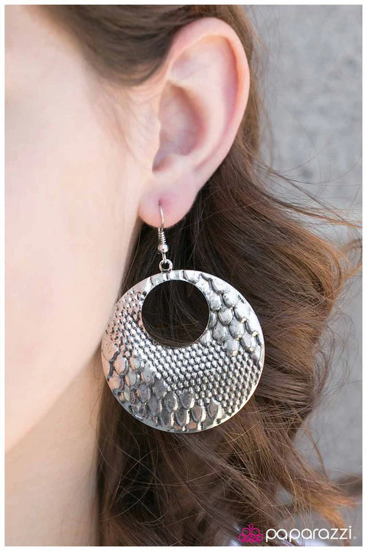 Paparazzi Earring ~ Outback Adventure - Silver