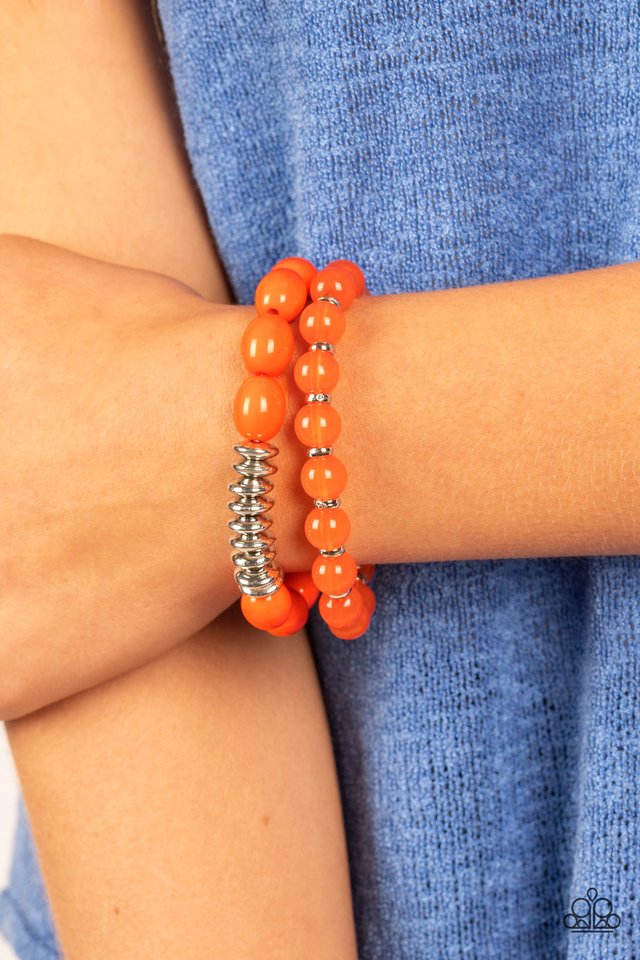 La Vida Vacation - Orange - Paparazzi Bracelet Image