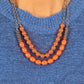 Venetian Voyage - Orange - Paparazzi Necklace Image