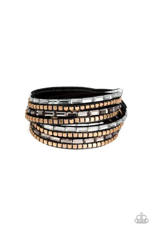 Paparazzi Bracelet ~ This Time With Attitude - Black