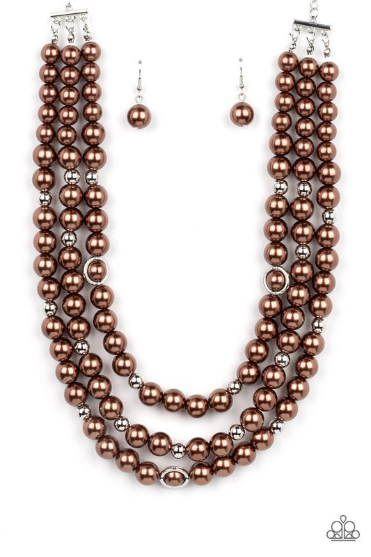 Needs No Introduction - Brown - Paparazzi Necklace Image