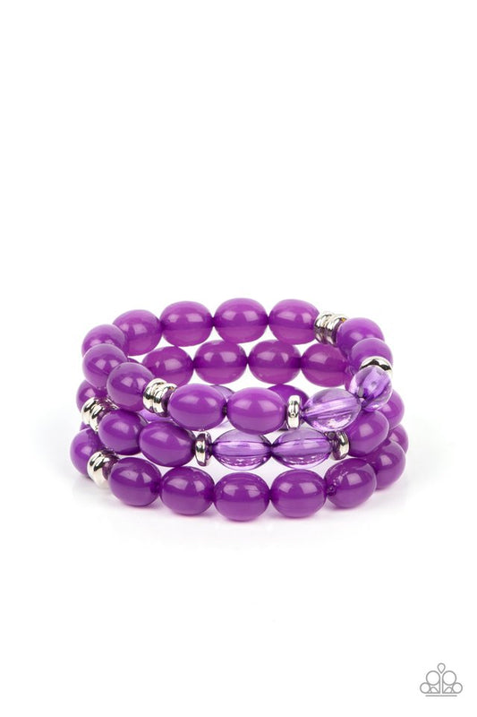 Coastal Coastin - Purple - Paparazzi Bracelet Image