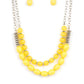 Venetian Voyage - Yellow - Paparazzi Necklace Image