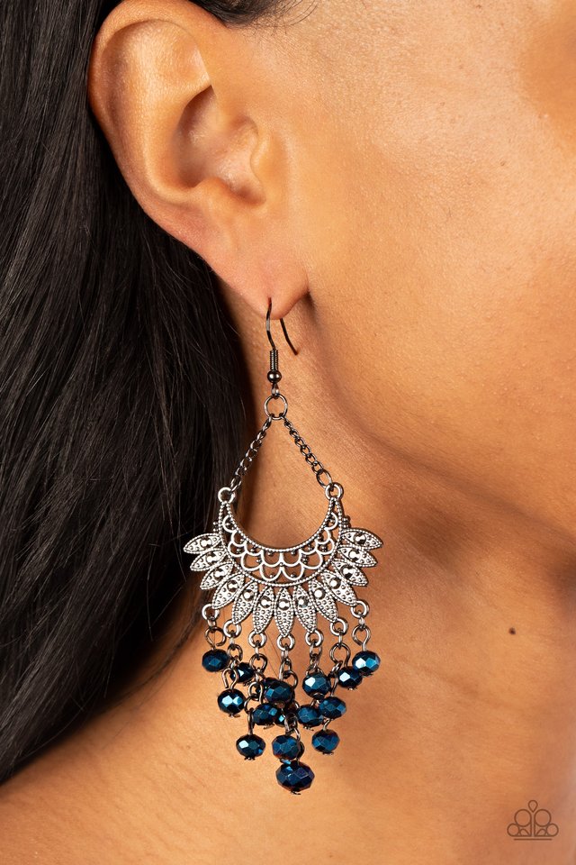 Chromatic Cascade - Blue - Paparazzi Earring Image