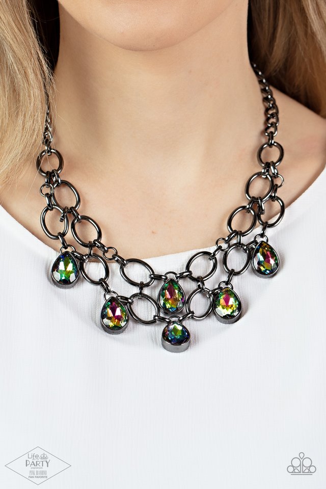 Show-Stopping Shimmer - Multi - Paparazzi Necklace Image