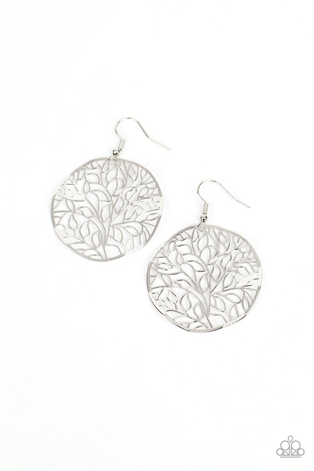 Autumn Harvest - Silver - Paparazzi Earring Image