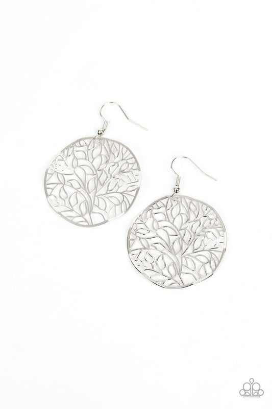 Autumn Harvest - Silver - Paparazzi Earring Image