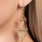 Greco Grotto - Gold - Paparazzi Earring Image