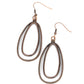 Lend Me Your Lasso - Copper - Paparazzi Earring Image