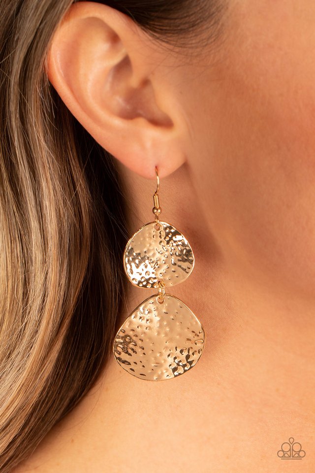 Bait and Switch - Gold - Paparazzi Earring Image
